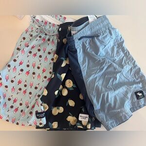ABERCROMBIE AND FITCH Boys Swim Trunks/ bathing suit shorts Size 15/16 Big Kids